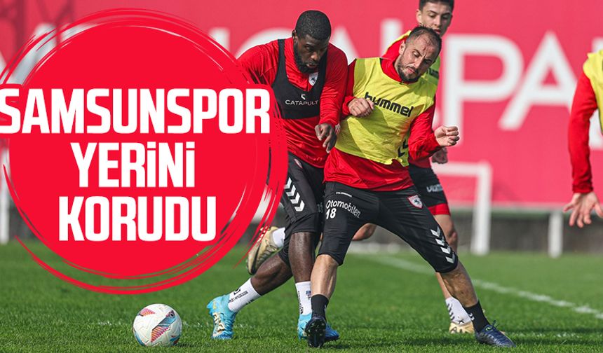 Samsunspor yerini korudu