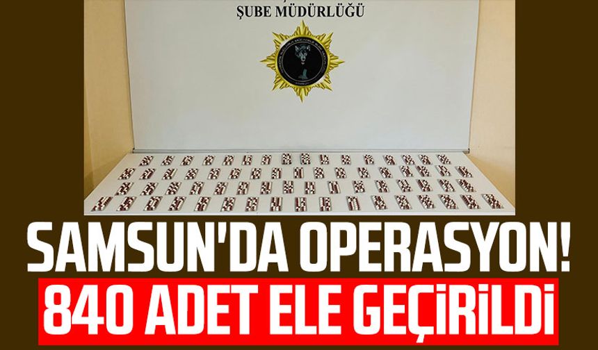 Samsun'da operasyon! 840 adet ele geçirildi