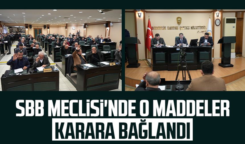 SBB Meclisi'nde o maddeler karara bağlandı