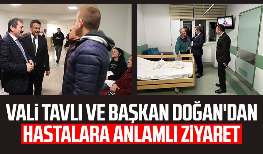 Samsun'da Vali Orhan Tavlı ve Başkan Halit Doğan'dan hastalara anlamlı ziyaret