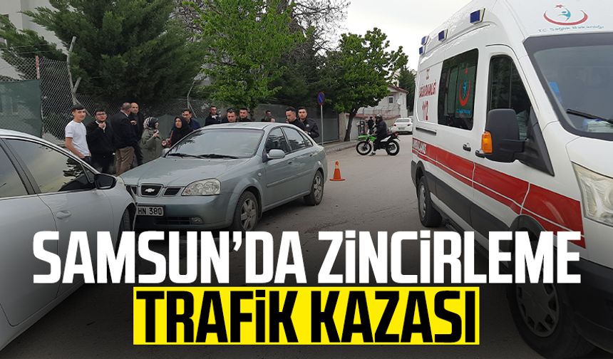 Samsun Vezirköprü’de zincirleme trafik kazası