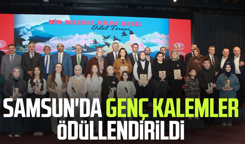 Samsun'da genç kalemler ödüllendirildi
