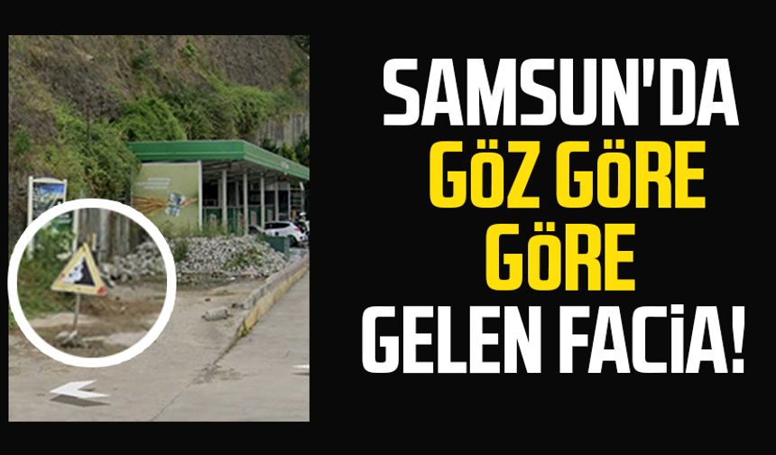 Samsun'da 3 cana mal olan yerde heyelan riski uyarı tabelası!
