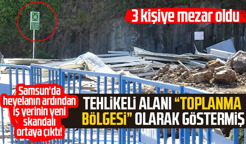 Samsun'da heyelanın ardından iş yerinin yeni skandalı ortaya çıktı!