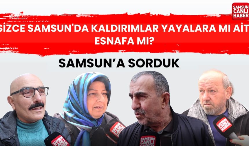 Samsunlular kaldırım işgaline tepkili