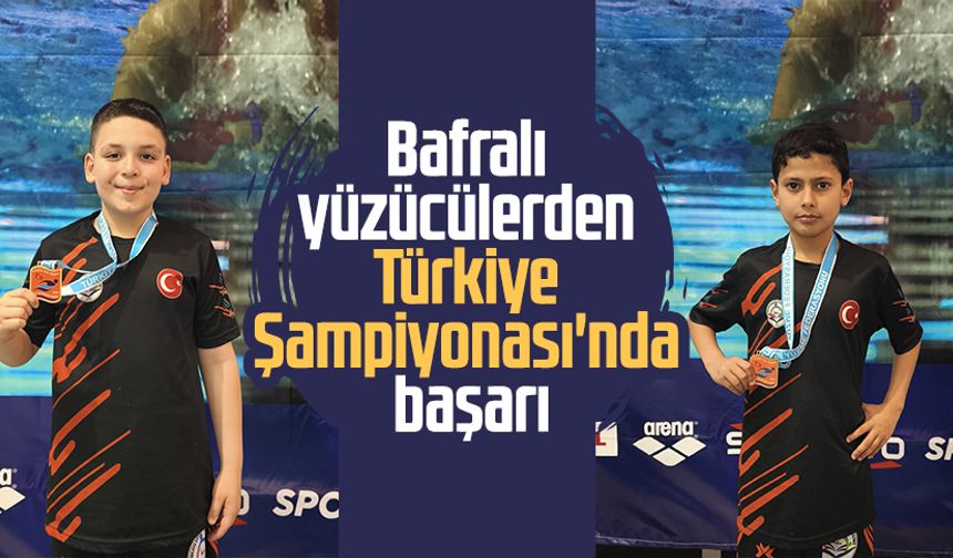 Bafralı yüzücülerden Türkiye Şampiyonası'nda başarı