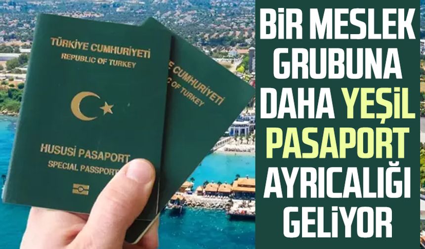 Yeşil Pasaport'un kapsamının genişletilmesi teklifi TBMM'ye sunuldu