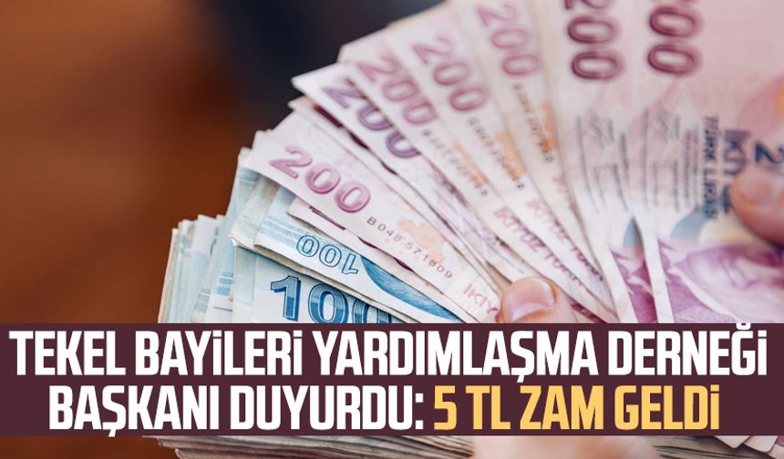 Tekel Bayileri Yardımlaşma Derneği Başkanı duyurdu: 5 TL zam geldi