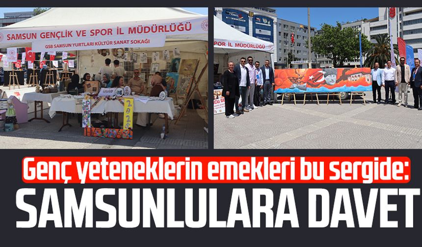 Genç yeteneklerin emekleri bu sergide: Samsunlulara davet