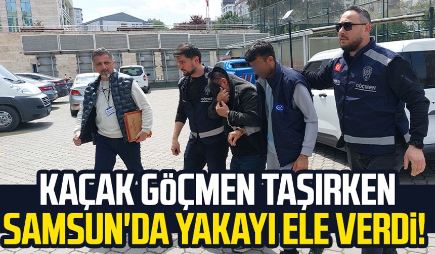 Kaçak göçmen taşırken Samsun'da yakayı ele verdi! Tutuklandı