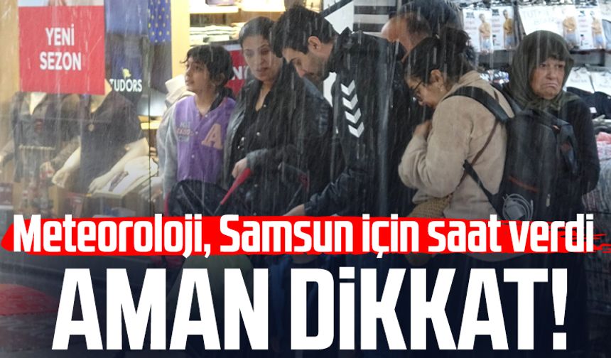 Samsun hava durumu 7 Mayıs Çarşamba