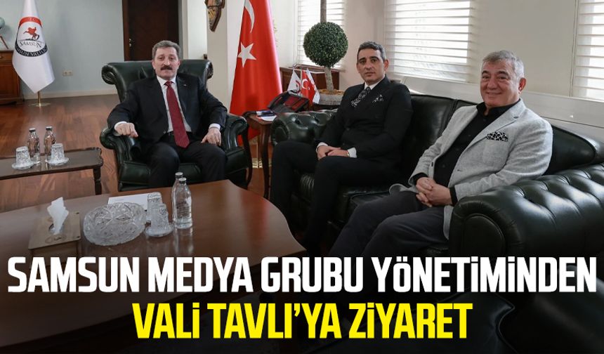 Samsun Medya Grubu yönetiminden Vali Orhan Tavlı'ya ziyaret
