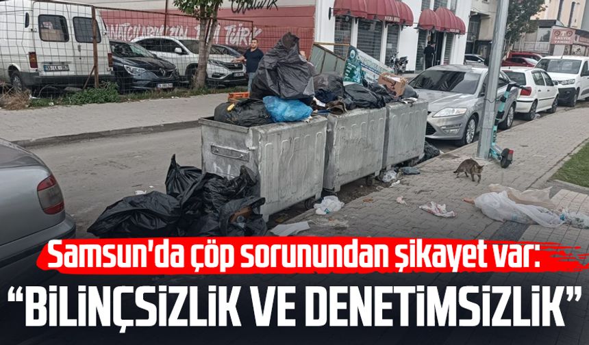 Samsun'da çöp sorunundan şikayet var: "Bilinçsizlik ve denetimsizlik"