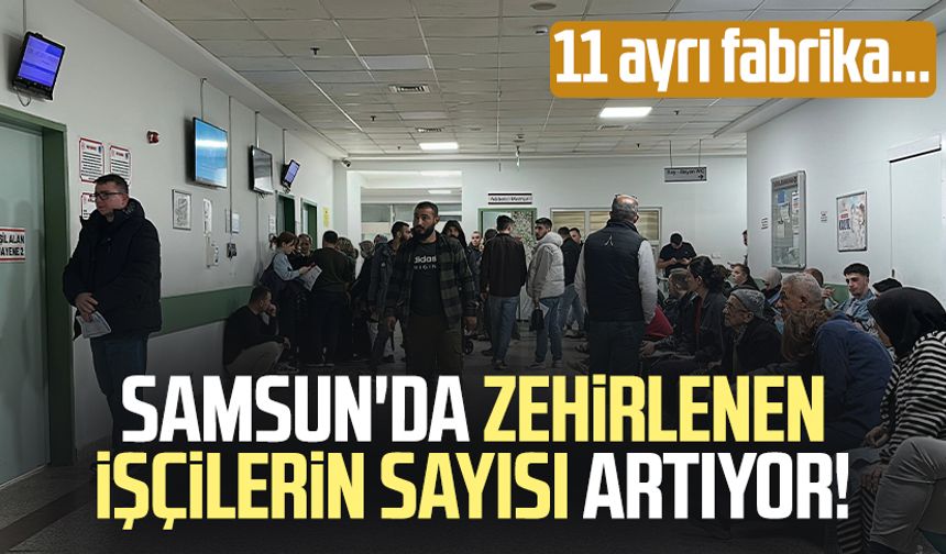 Samsun'da zehirlenen işçilerin sayısı artıyor! 11 ayrı fabrika...