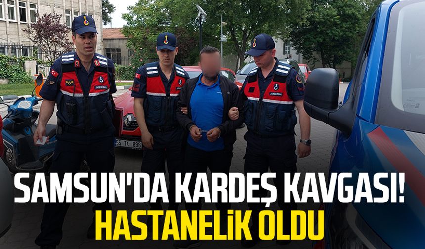 Samsun'da kardeş kavgası! Hastanelik oldu