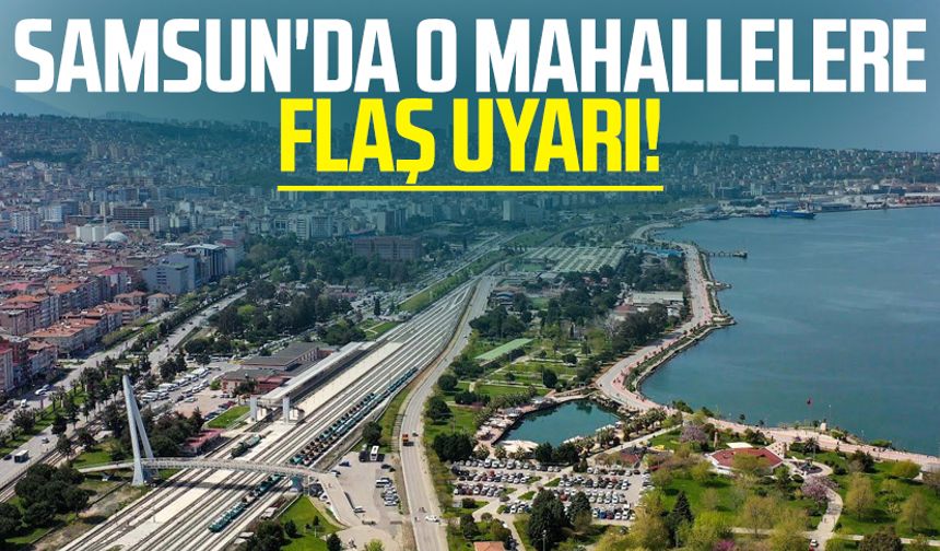 Samsun'da o mahallelerde sular yok!
