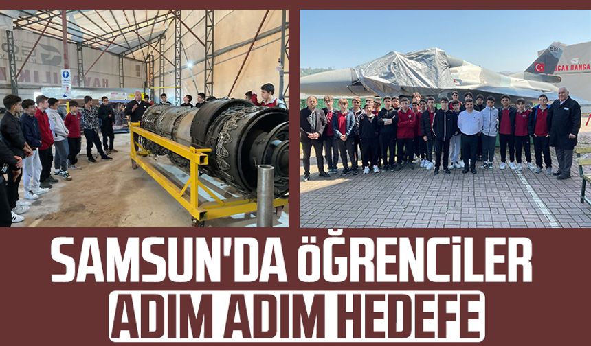 Samsun'da öğrenciler adım adım hedefe