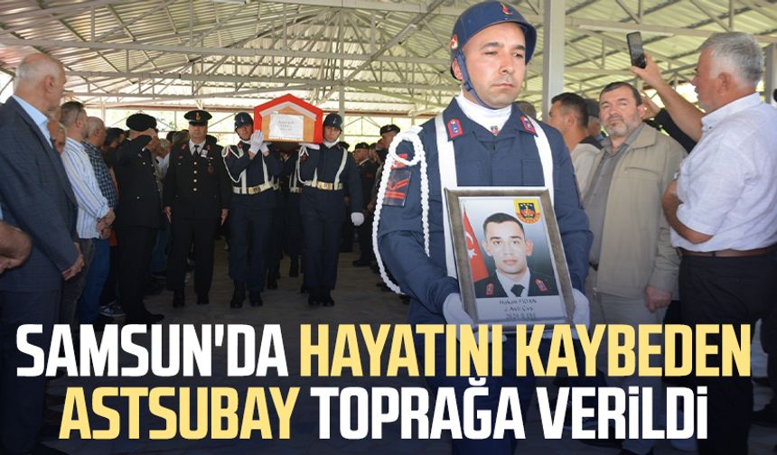 Samsun'da derede boğulan Astsubay Hakan Fidan toprağa verildi