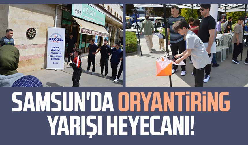 Samsun'da oryantiring yarışı heyecanı!