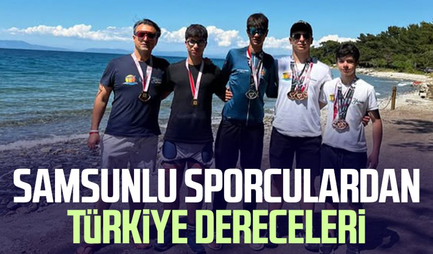 Samsunlu sporculardan Türkiye dereceleri