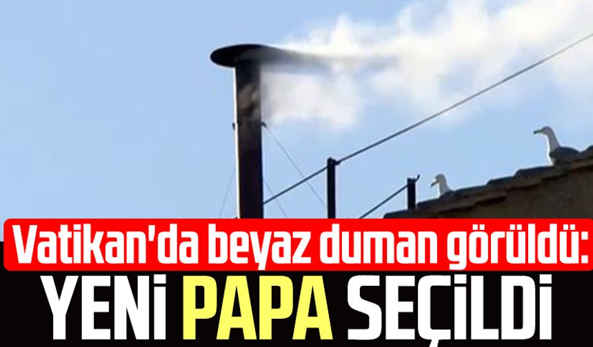Vatikan'da beyaz duman görüldü, yeni papa seçildi
