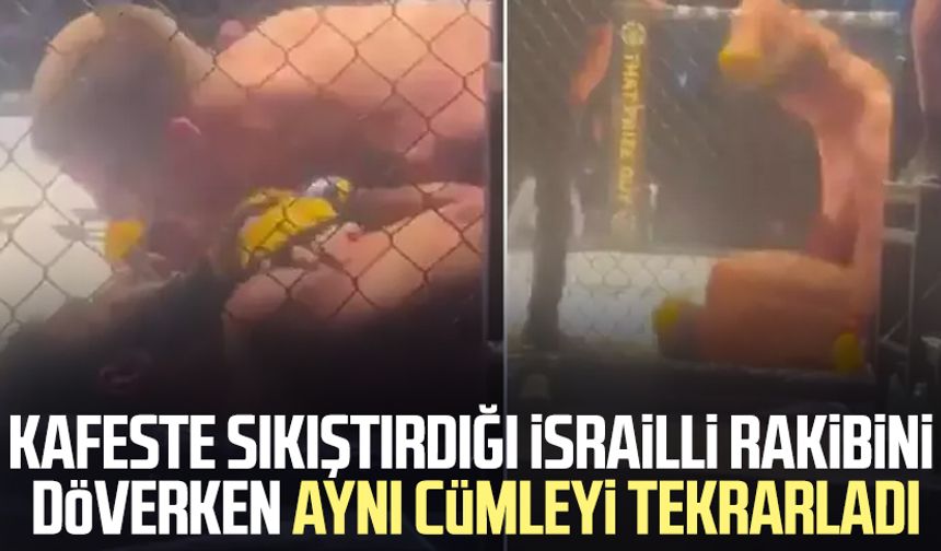 MMA dövüşçüsü Paddy McCorry'den kafeste Filistin mesajı