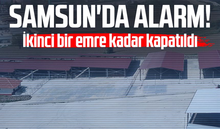 Samsun'da alarm! Canlı hayvan pazarı kapatıldı