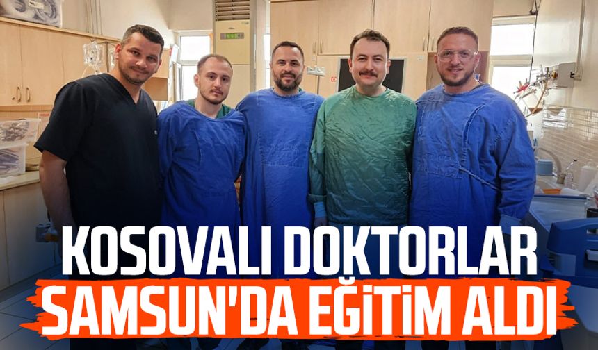 Kosovalı doktorlar Samsun'da eğitim aldı