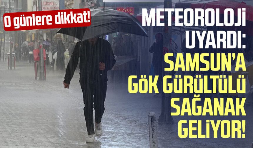 Samsun'da yarın hava nasıl olacak? 30 Mayıs Cumartesi