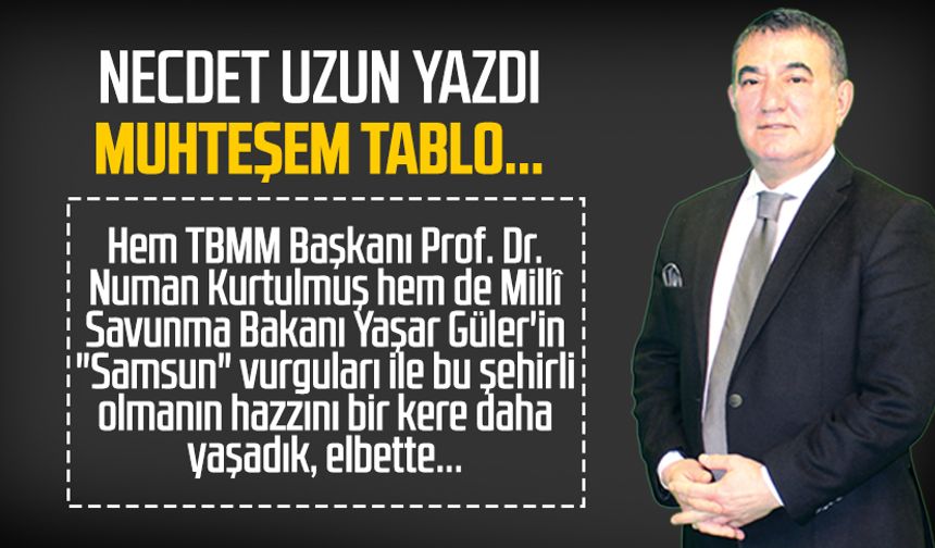 Necdet Uzun yazdı: Muhteşem tablo...