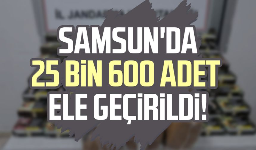 Samsun'da 25 bin 600 adet kaçak makaron ele geçirildi!