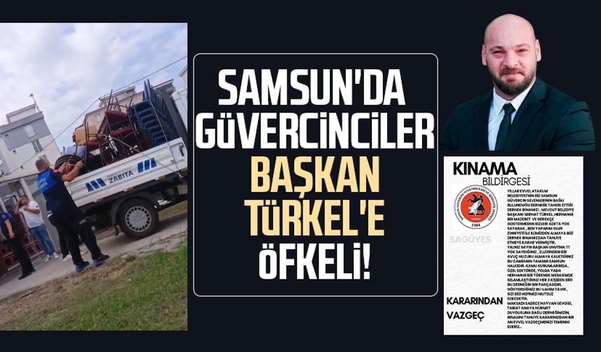 Samsun'da güvercinciler Başkan Serhat Türkel'e öfkeli!