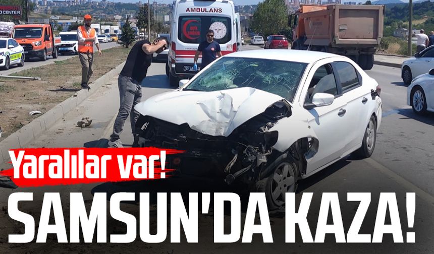 Samsun'da korkutan kaza! 3 kişi yaralandı