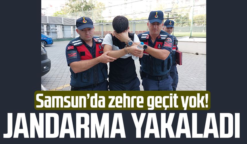 Samsun Canik'te zehir taciri yakalandı!