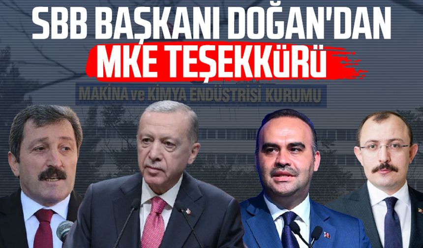SBB Başkanı Halit Doğan'dan MKE teşekkürü