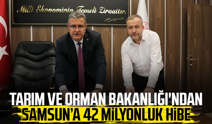 Tarım ve Orman Bakanlığı'ndan Samsun’a 42 milyonluk hibe
