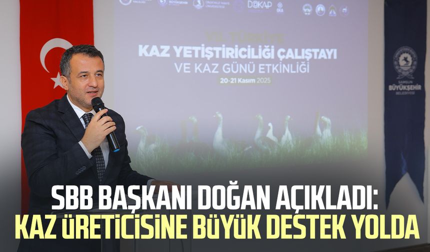 Başkan Halit Doğan açıkladı: Kaz üreticisine büyük destek yolda