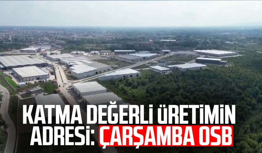 Katma değerli üretimin adresi: Çarşamba OSB