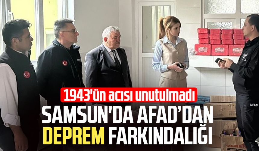 Samsun'da AFAD’dan deprem farkındalığı