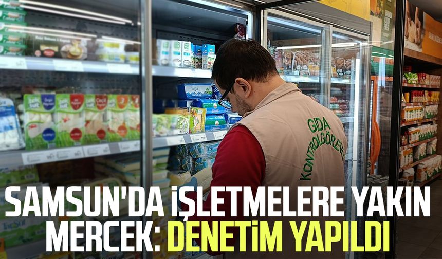 Samsun'da işletmelere yakın mercek: Denetim yapıldı