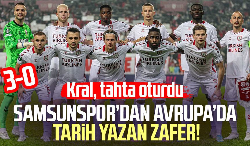 Samsunspor Avrupa’da durdurulamıyor! Hamrun'u devirdi: 3-0