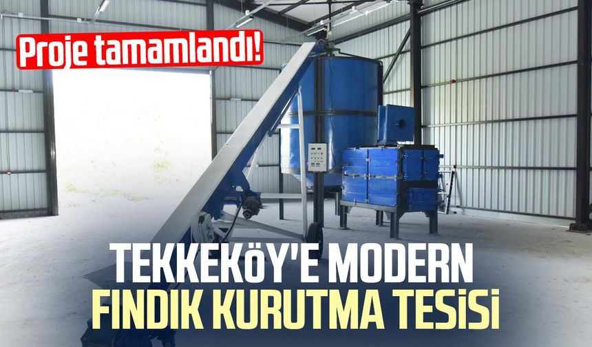 Tekkeköy'e modern fındık kurutma tesisi: Proje tamamlandı
