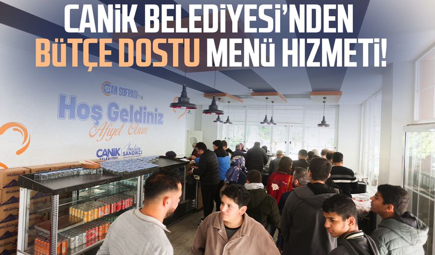 Canik Belediyesi’nden bütçe dostu menü hizmeti: