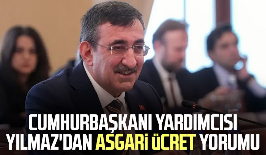 Cumhurbaşkanı Yardımcısı Yılmaz'dan asgari ücret yorumu