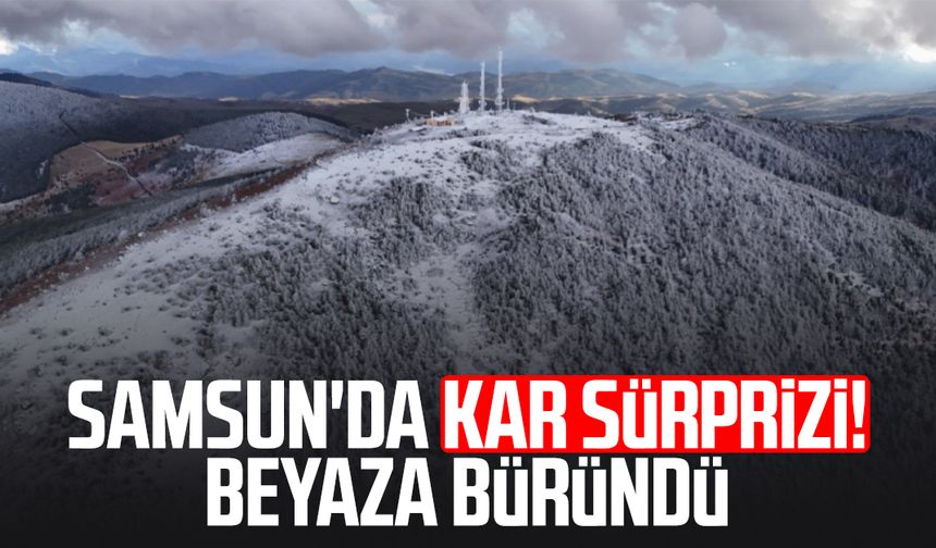 Samsun'da kar sürprizi! Beyaza büründü