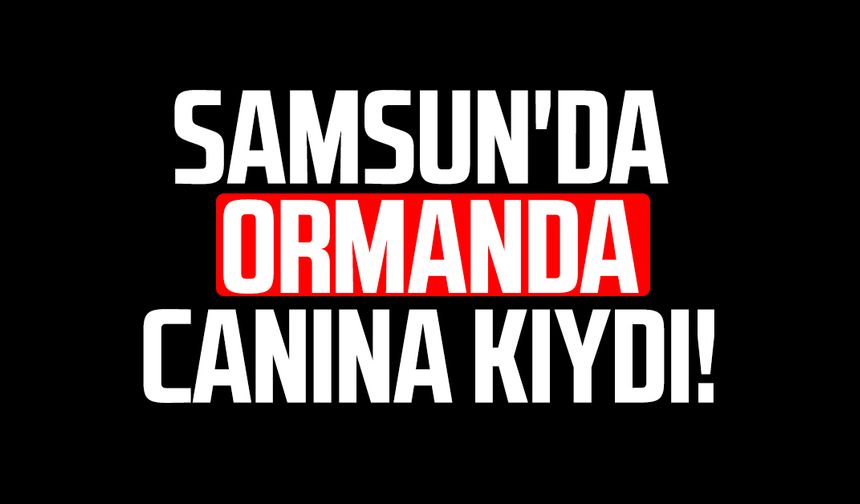Samsun'da Mertcan Uzunoğlu ormanda canına kıydı!