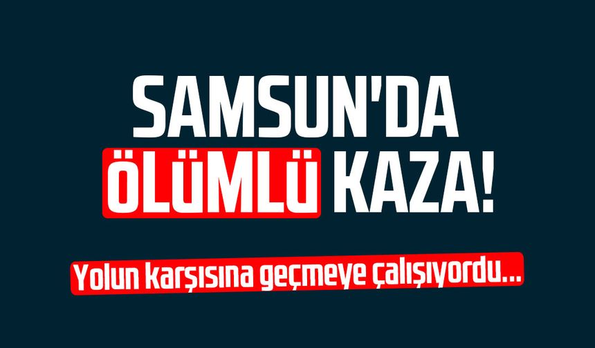 Samsun'da ölümlü kaza! Dursun Sayın hayatını kaybetti
