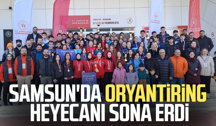 Samsun'da oryantiring heyecanı sona erdi