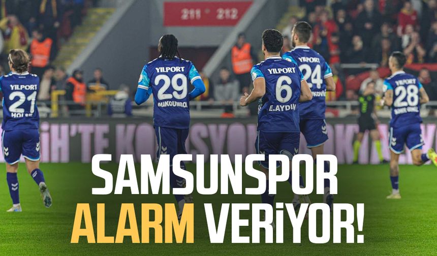 Samsunspor alarm veriyor: Telafi arayışı