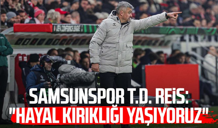 Samsunspor T.D. Thomas Reis: "Hayal kırıklığı yaşıyoruz"